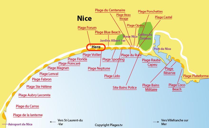 Nice Beach - Promenade Des Anglais Екстер'єр фото